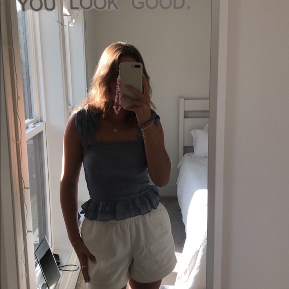 NEW blue tie straps princess polly tank top - Picture 4 of 12